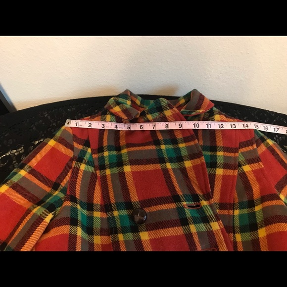 FREE PEOPLE PLAID WOOL BLEND CROPPED JACKET SIZE 2 - Picture 7 of 11